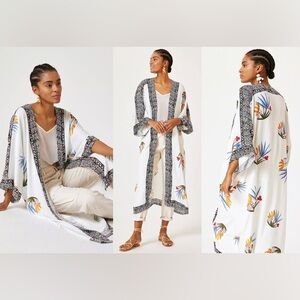 Anthropology Bel Kazan kimono largo floral